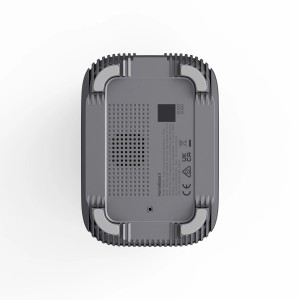 Eufy HomeBase S380 (HomeBase 3) für Kameraüberwachung, graue Basis von oben.