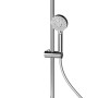 Schulte ExpressPlus Duschsystem Rain III mit Kopf-, Handbrause und Ablage.