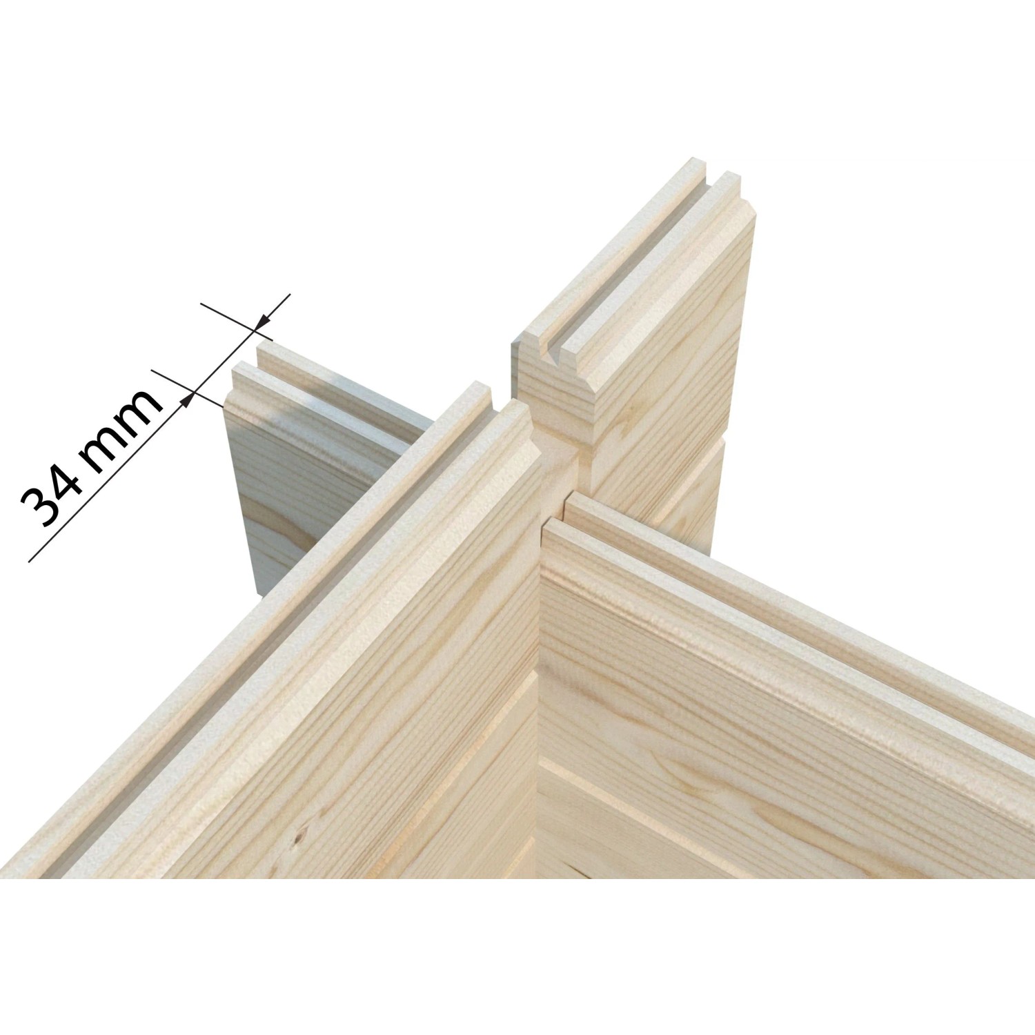 Palmako Gartenhaus Claudia Pent 400 x 300 cm Lackiert Hellgrau-Anthrazit FSC®_7