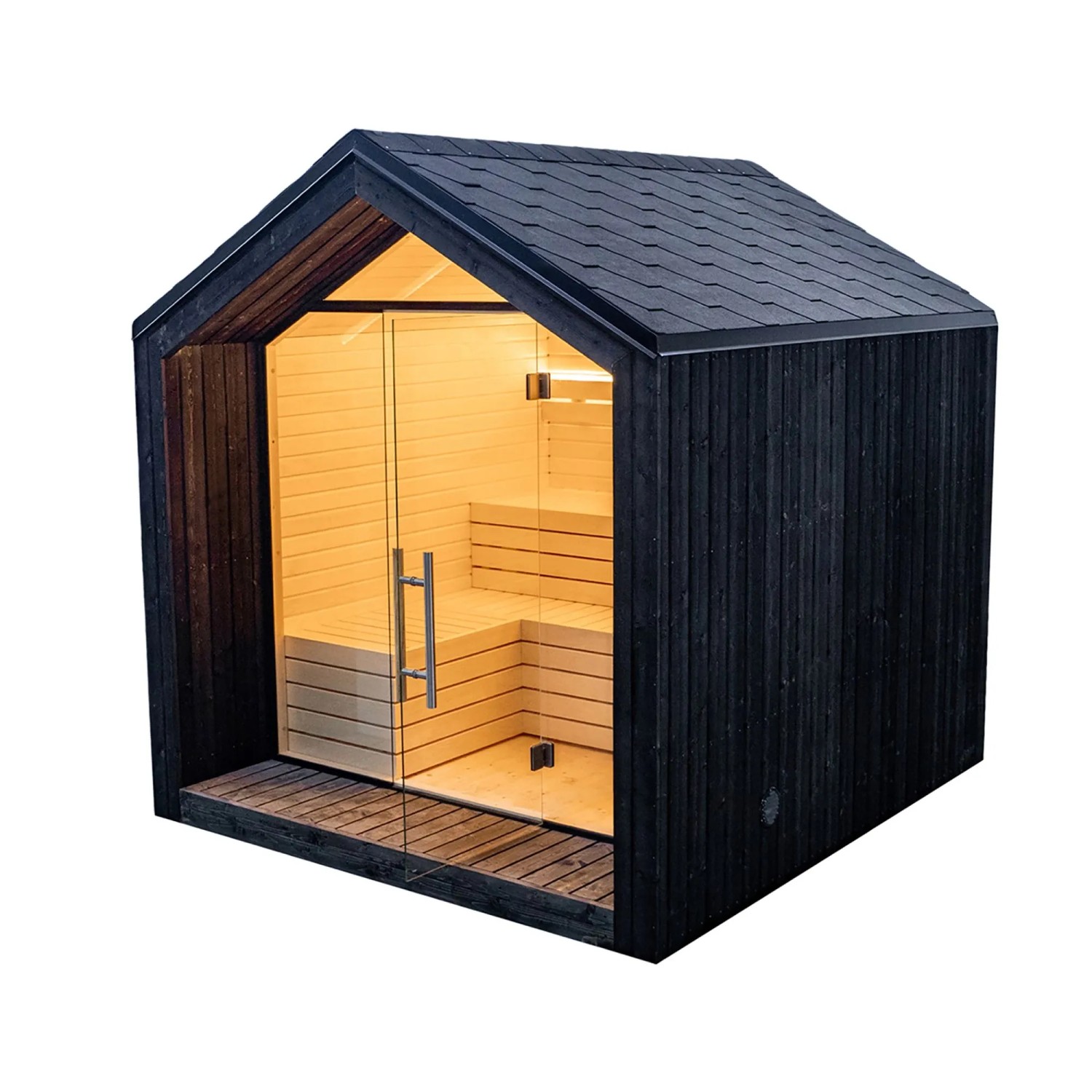 Weka Saunahaus Luua mit Kompakt-Ofen 9 kW 400 V