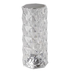 EGLO LED Akku Tischleuchte LUCIGNANO Kristall-transp. kabellos RGB TouchFunkt.