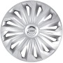 Silberne Michelin Radzierblende MX-FS für Autos, mit modernem Speichendesign. Ideal für Wartung & Reparatur.