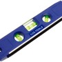 LUX Torpedo Wasserwaage, 225 mm, blau, mit drei Libellen für präzises Messen.