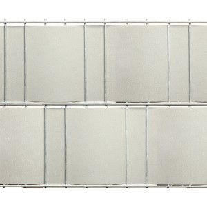 Floraworld Sichtschutzrolle Silber im Doppelstabmattenzaun, UV-beständig, 20,5 m lang.