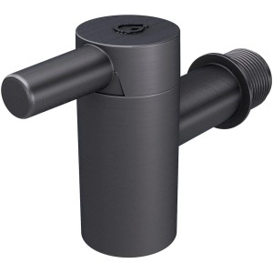 Garantia Wasserhahn 1 Zoll AQUA PRONTO XL, anthrazitfarbener Auslaufhahn für Regentonnen.