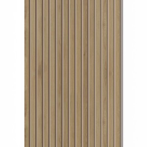 Denpanels Akustikpaneel Melamin Eiche Dunkel Filz Beige 240 cm x 60 cm