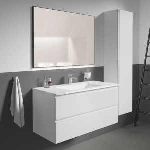 Ideal Standard Spiegel Mirror&Light, 100x70 cm, rechteckig, zur Wandmontage im Badezimmer.