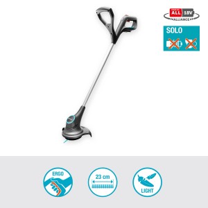 Gardena Akku-Rasentrimmer SmallCut 23/18V Solo: leichter Trimmer für Rasenkanten, ohne Akku.