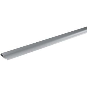Übergangsprofil aus Aluminium, silber eloxiert, 900 mm lang, für LVT-Böden.
