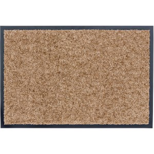Astra Sauberlaufmatte Proper Tex Uni, 90x150 cm, Sandfarben, strapazierfähige Fußmatte.