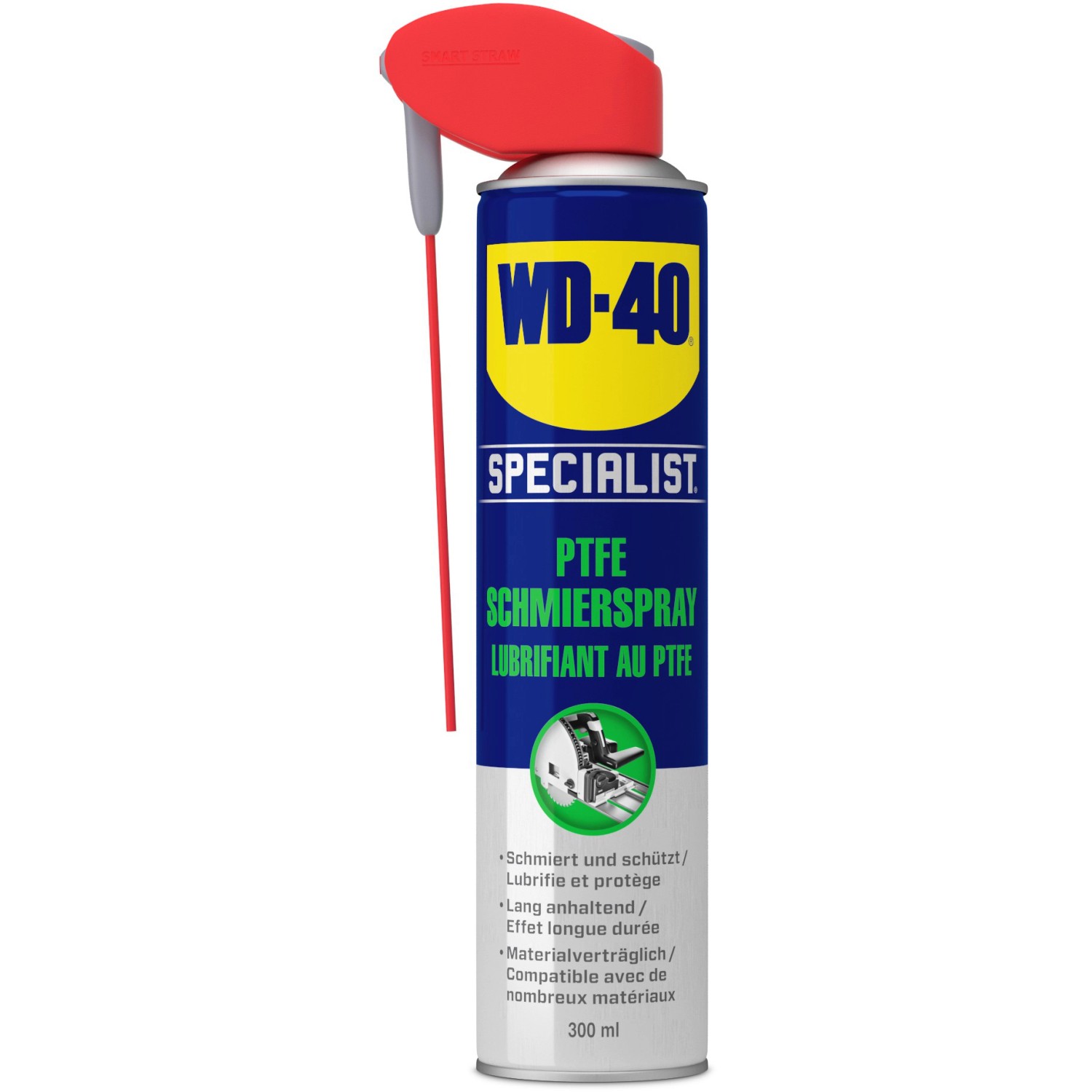 WD-40 Specialist PTFE Schmierspray, 300ml Dose für Lackreparatur & Karosserie. Schmiert und schützt.