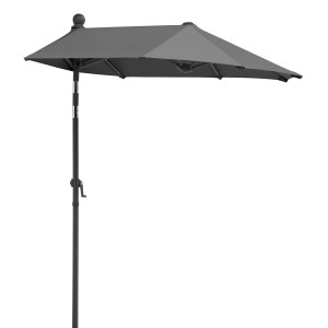 Schneider Balkonschirm, 150x150 cm, anthrazit mit Knickfunktion.