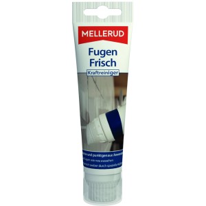 Mellerud Fugen Frisch Kraftreiniger, 75ml Tube mit Bürstenaufsatz für hygienisch saubere Fugen.
