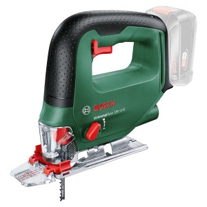 Bosch Akku-Stichsäge UniversalSaw 18V-100 Solo, grün/schwarz, mit Akku. Stichsäge für Holz-, Kunststoff- und Metallarbeiten.