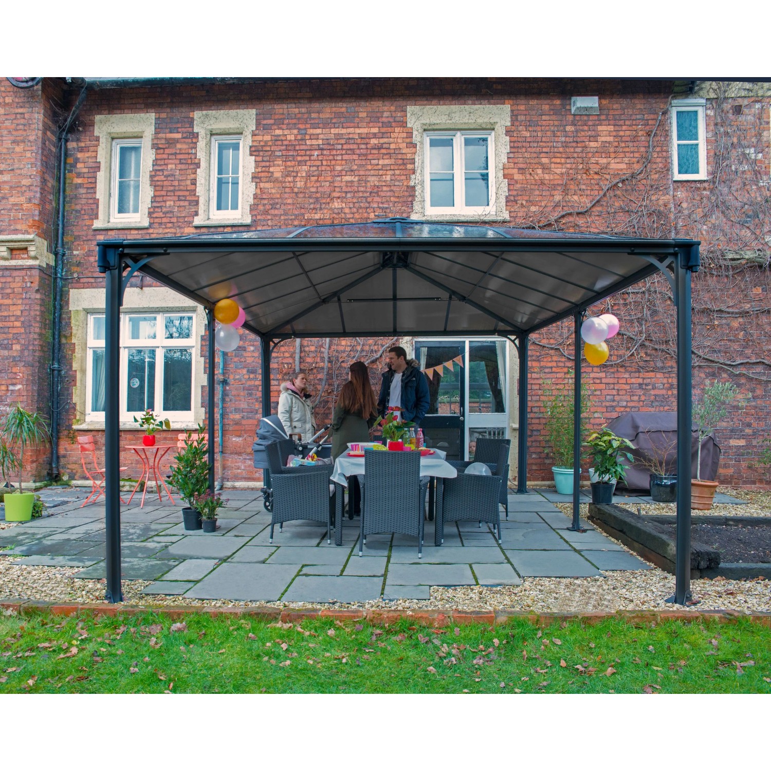 Canopia Gartenpavillon Martinique 3.6 x 5 Anthrazit_3