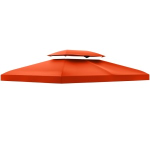 Outsunny Ersatz-Vordach 180g/m² Polyeser Rostrot 3 x 4 m