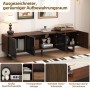 okwish TV-Schrank mit Vier Türen Wohnzimmer 180x38x50cm Braun_7