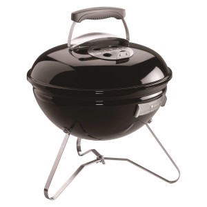 Schwarzer Weber Holzkohlegrill Smokey Joe Original Ø 37 cm, kompakter Kugelgrill für unterwegs.