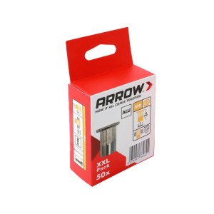 Packung Arrow Nietmuttern RN M6 Alu, 50 Stück, für stabile Gewinde in Werkstatt, Handwerk und DIY.