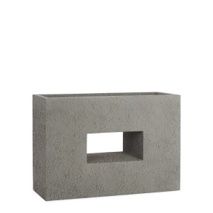 Pflanzwerk Hochbeet Pflanzkübel Vista Premium Frostbeständig Lava 75 cm Grau