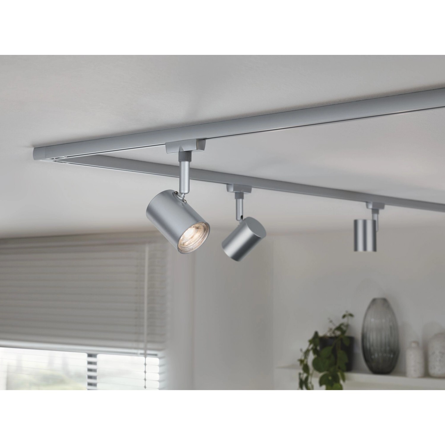 Paulmann Urail LED Schienensystem Spot Limba, Chrom matt, warmweißes Licht.