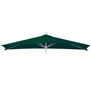 Grüner Bezug für halbrunden Sonnenschirm Lorca, passend für 270 cm Spannweite.