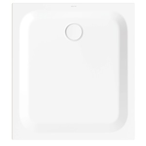 Rechteckige, weiße Bette Duschwanne Steel, 100x90 cm, aus glasiertem Titan-Stahl.