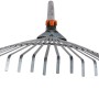 Gardena Combisystem-Fächerbesen aus Metall, ideal zum Zusammenfegen von Laub und Gartenabfällen.