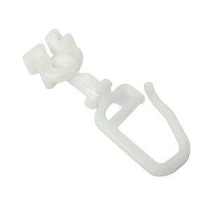 Gardinia Drehgleiter für 6 mm Laufkanal Weiß 20-er Pack