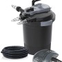 Heissner Druckfilter-Set FPU 10000 mit UVC-Klärer, Pumpe und Schlauch für Teiche bis 10.000 l.