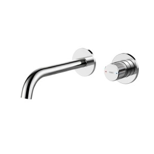 Emke Waschtischarmatur Unterputz, Chrom, zur Wandmontage. Moderner Wasserhahn mit Einhebelmischer für Bad & Waschbecken.
