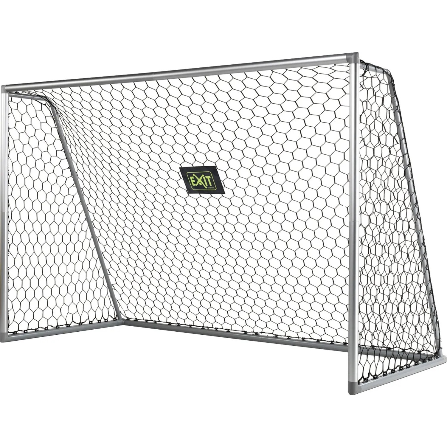EXIT Scala Aluminium Fußballtor, 300x200cm, mit schwarzem Netz. Robust und leicht.