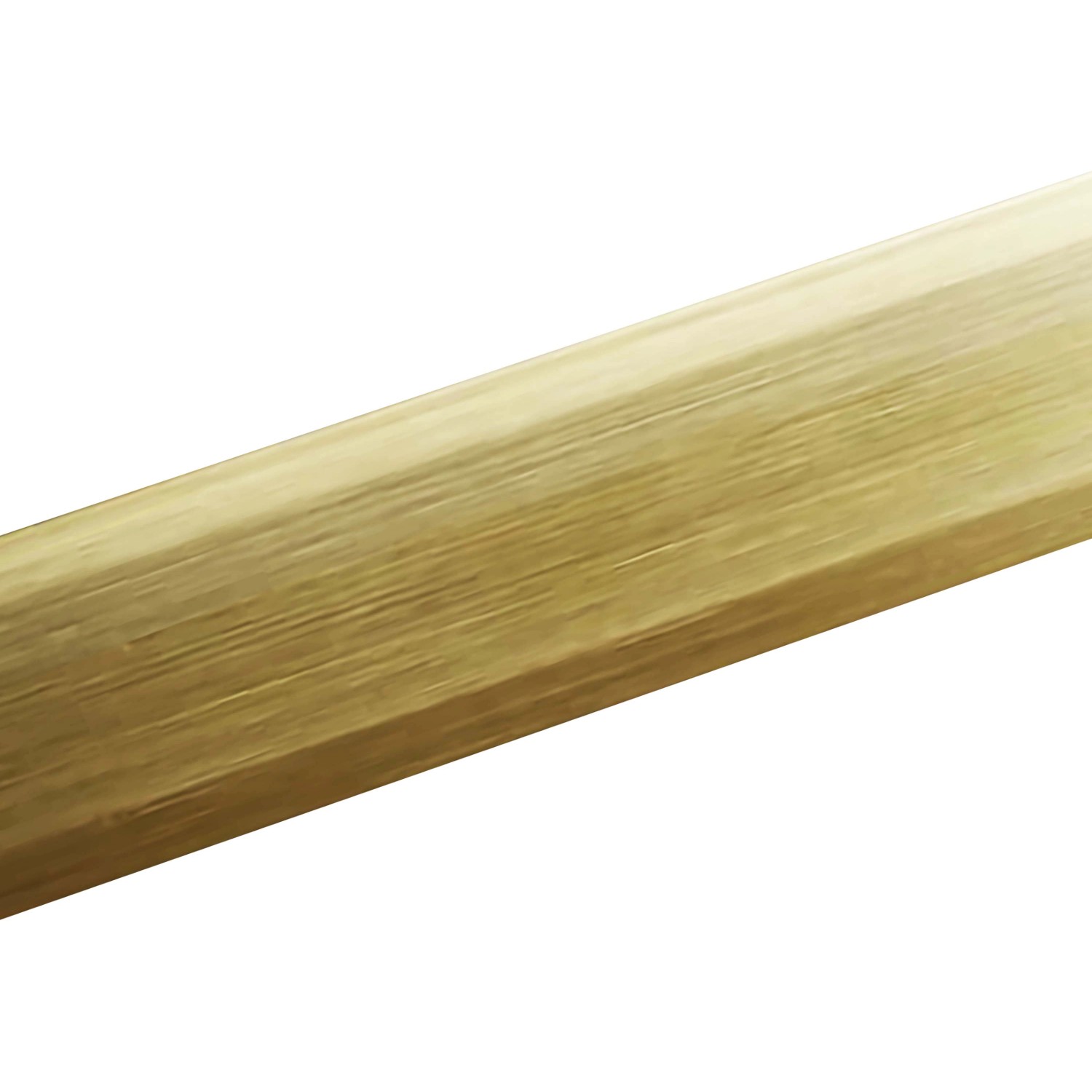 Messing Vierkantstange, 6x6x1000 mm, für dekorative und schützende Anwendungen im Innen- und Außenbereich.