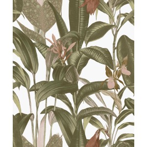LOOKS by Wolfgang Joop Vliestapete Tropical Leaves Weiß mit tropischem Blätter-Motiv.