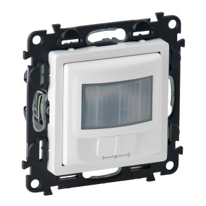 Legrand Bewegungsmelder Valena, 2-Leiter, Weiß, Nahansicht.