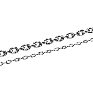 Seilflechter Ankerkette Niro A4, 5 mm, Edelstahl. Kurzgliedrige Kette als Meterware.