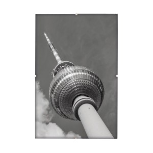 Rahmenloser Bilderrahmen 10x15 cm mit Normalglas, zeigt ein Foto des Berliner Fernsehturms.