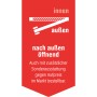 Symbol: Haustür öffnet nach außen. Zusatzausstattung gegen Aufpreis im OBI Markt.