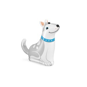 Bestway Wassersprinkler Happy Husky, aufblasbarer Husky für Kinder ab 2 Jahren.