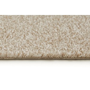 Nahaufnahme: Andiamo Teppichboden Kansas, 400 cm breit, hellbeige. Meterware für Wohnräume.