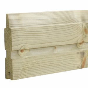 Mülltonnenverkleidung Plank Holz Druckimprägniert 377 cm x 97 cm x 108 cm