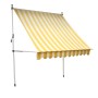 CMI Fallarmmarkise, 250x150 cm, gelb-creme gestreift, für Fenster und Balkone.
