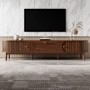okwish Schrank mit Schubladen für Wohnzimmer 170x39.5x38cm Braun_4