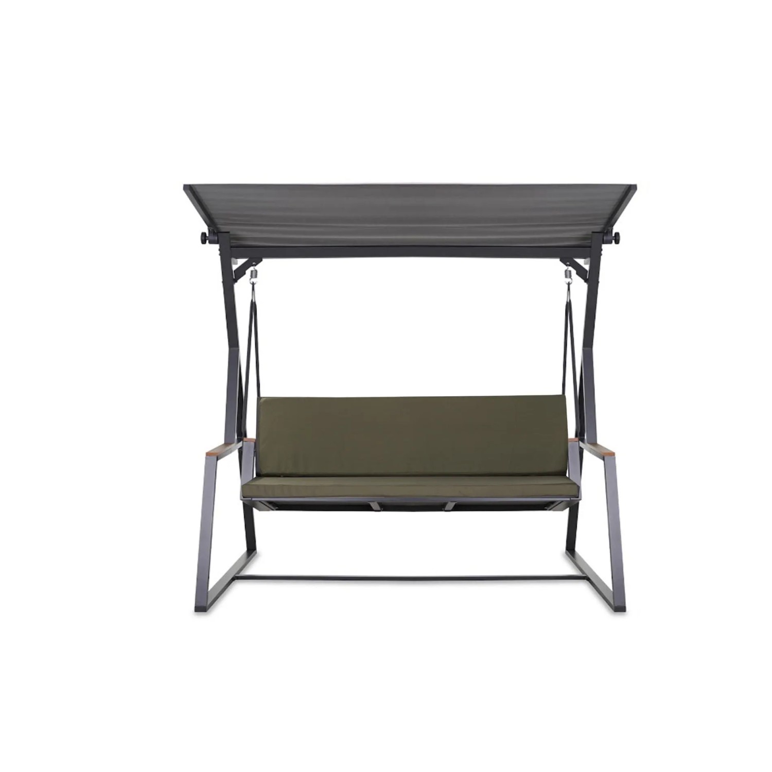 Grünes Hollywoodschaukel Kissen Setgarden Flat, 140x60x50x7cm, für 3-Sitzer Schaukel.