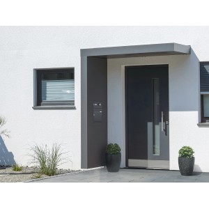 Gutta Rechteckvordach BS PLUS 200 Seite L Briefkasten Anth. Klingel Sprechanlage