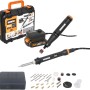 Worx MakerX Doppel-Set: Multifunktionstool, Lötkolben, Akku, HubX und Zubehör im Koffer.