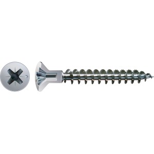 Spax Möbelschraube, Senkkopf, PZ-Antrieb, 4,5x60 mm, 25 Stück, für Möbelbau.