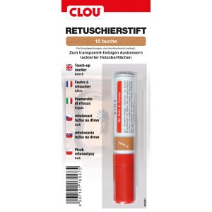 Clou Retuschierstift Buche zum Ausbessern von Kratzern auf Möbeln und Holzoberflächen.