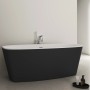 Freistehende Ideal Standard Badewanne Dea, oval, 170x75 cm, in Schwarz Matt.