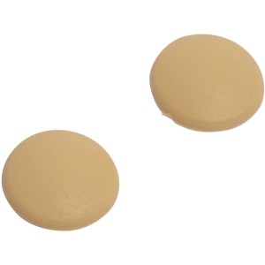 Selbstklebende Wand-Anschlagpuffer, beige, 40mm Durchmesser, 2er-Set zum Schutz vor Wandbeschädigungen.